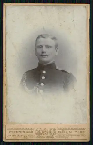 CDV Soldat Portrait - Fotografie Peter Haak Breitestrasse 88 Apostelnkloster 15
