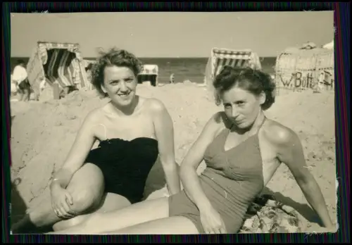 9x Foto Timmendorfer Strand Niendorf Ostsee in Schleswig-Holstein Urlaub 1950er