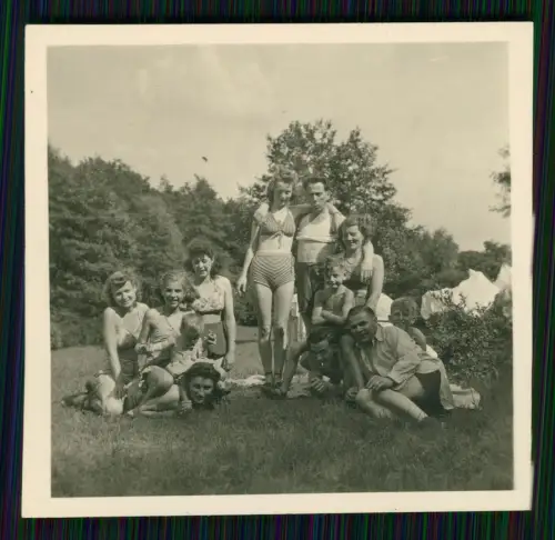 8x Foto Freizeit auf Wiese am Chausseehaus Wiesbaden Joseph Baum Heim Taunusheim