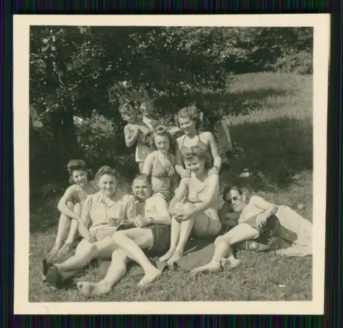 8x Foto Freizeit auf Wiese am Chausseehaus Wiesbaden Joseph Baum Heim Taunusheim