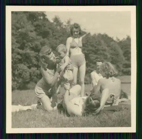 8x Foto Freizeit auf Wiese am Chausseehaus Wiesbaden Joseph Baum Heim Taunusheim