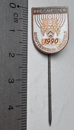 Nadel - Kreismeister Schützenkreis Bielefeld 1990 WSB DSB - Bielefelder Wappen