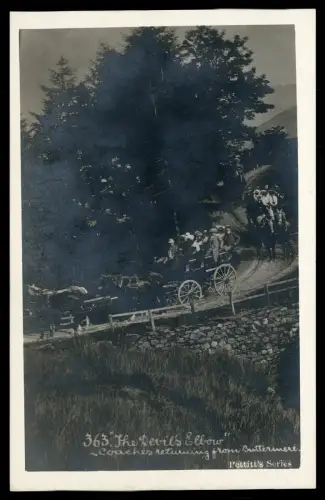 Foto AK The Devil's Elbow Isle of Man Pferdekutsche 1912 Pulaski County Missouri