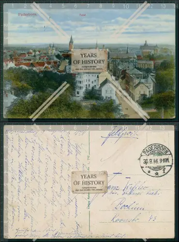 AK Paderborn 1916 Feldpost gelaufen