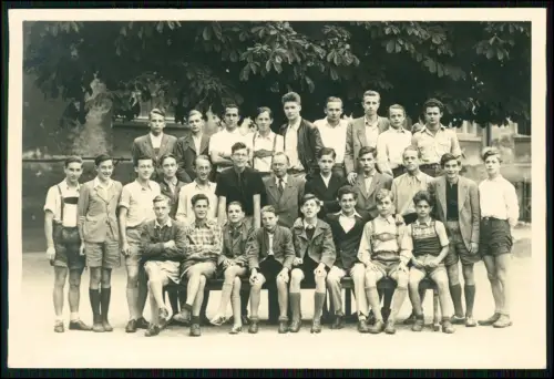 7x Foto 15x11cm - München Schwabing - Gruppe mit junge Männer Jungs Mediziner