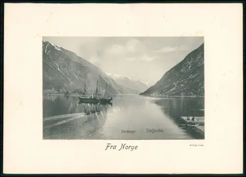 10x alte Ansichten Norwegen - 20x15cm Passepartout - Fjorde Dörfer und andere