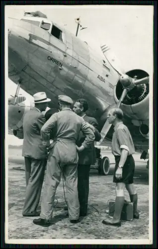 5x Foto - Flugzeug Aircraft - Douglas DC-3 Militärversion ? C-47 - und andere