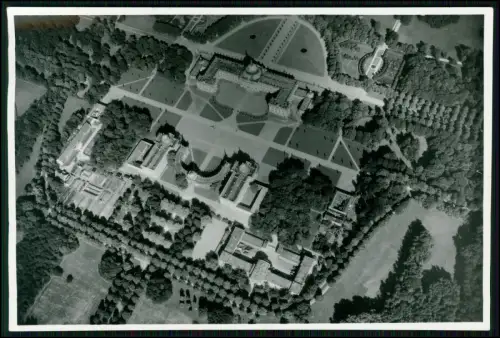 Foto 18x12cm- Wehrmacht Freigabe RLM 1938 - Luftbild Schloss Nymphenburg München