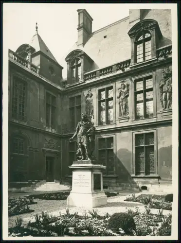 Foto 22x16cm - Musée Carnavalet in Paris -Statue im Vordergrund König Ludwig XIV