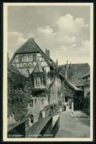 3x AK -  Vorhof der Wartburg in Eisenach - auch das Lutherhaus und Lutherkeller