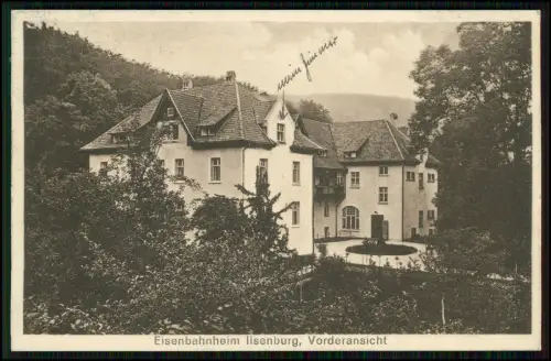 AK - Vorderansicht des ehemaligen Eisenbahnheims - Ilsenburg im Harz - 1935 gel.