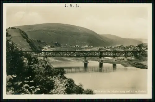 3x Foto AK - Blick von Marienburg auf Alf und Bullay Mosel - und Post-Hotel