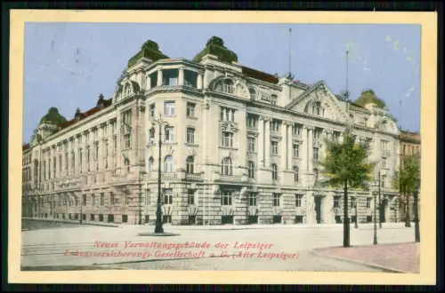 AK - Verwaltungsgebäude Leipzig Lebensversicherungs-Gesellschaft - 1912 gelaufen
