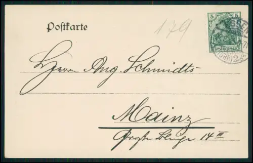 AK -  Mülheim an der Ruhr - Partie am Kahlenberg mit Gasthaus  - 1910 gelaufen