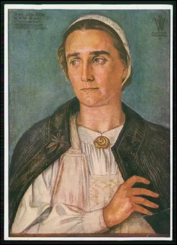 Künstler AK - W.Willrich Führerin der deutschen Frauen in Rumänien 1940 Feldpost