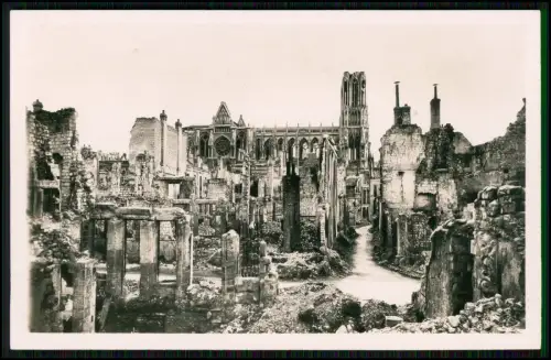 7x Foto AK -  Reims Marne -  La Cathedrale, Ruine, Kriegszerstörungen und andere