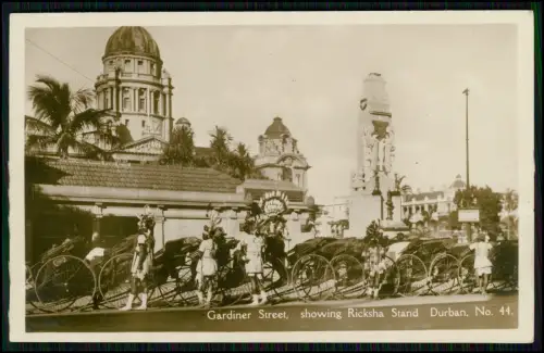 7x Foto AK - Durban Südafrika - Gardiner Street Rikscha-Stand und andere ...