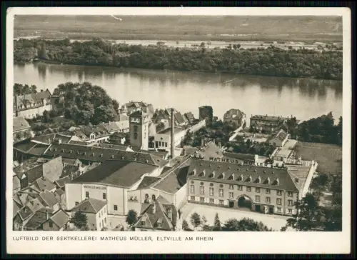 AK - Eltville am Rhein - Luftbild, Sektkellerei Matheuz Müller MM