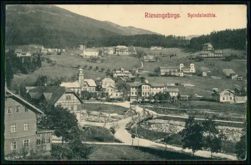 AK - Spindlermühle Špindlerův Mlýn - im Riesengebirge - Skiort und Wandergebiet