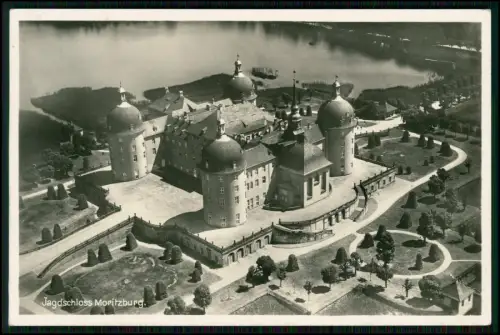 AK - Luftbild Jagdschloss Moritzburg Wasserschloss nähe Dresden - 1939 gelaufen