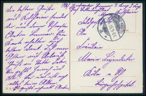AK - Mainz am Rhein - Raddampfer Personenschifffahrt - 1915 Feldpost gelaufen
