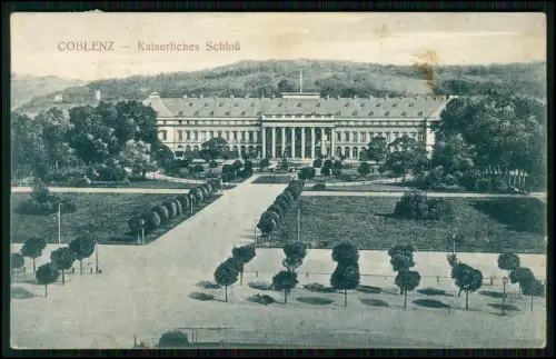 AK - Kurfürstliches Schloss in Koblenz am Rhein Mosel - 1908 gelaufen