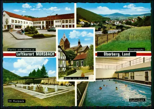 2x AK - verschiedene Ansichten des Luftkurortes Morsbach im Oberbergischen Land