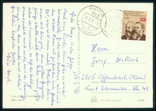 AK - Cottbus in Sachsen - Goethepark Stadttheater und andere - DDR Zeit