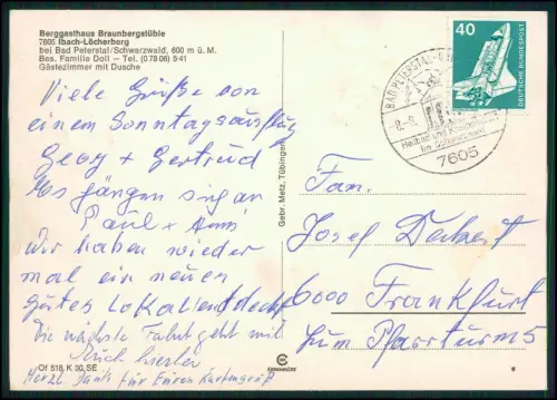 AK Berggasthaus Braunbergstüble - Ibach-Löcherberg bei Bad Peterstal Schwarzwald