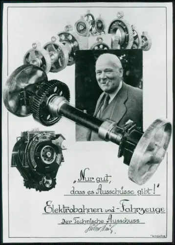 Gratulation Doku. Fotos - Berlin Wedding - AEG elektrische Bahnmotoren - 1944-54
