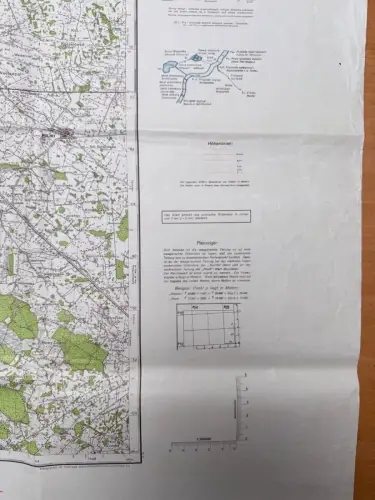 Landkarte Heereskarte Dienstgebrauch Großblatt Nr. 378 Kowel uvm. Ukraine 1941