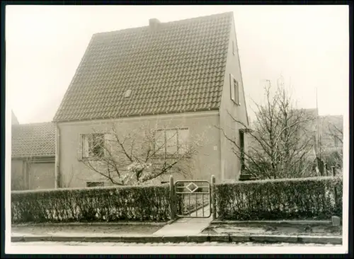 Foto 18x13cm - im Ruhrgebiet - Bergarbeiter Einfamilienhaus Satteldach Vorgarten