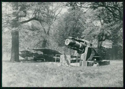 Foto 16x11cm - 15-Zoll-Haubitze - Panzer Tank - Panzerattrappe - Info Rückseite