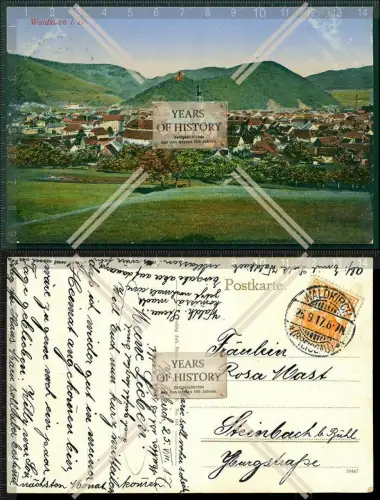 Orig. AK Waldkirch im Breisgau Schwarzwald 1917 gelaufen