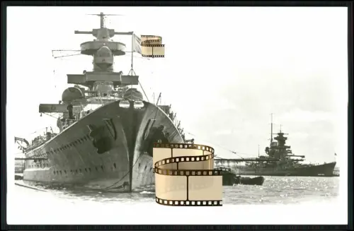 Foto AK - Schlachtschiff Scharnhorst und Gneisenau - Kriegsmarine - 1939-43