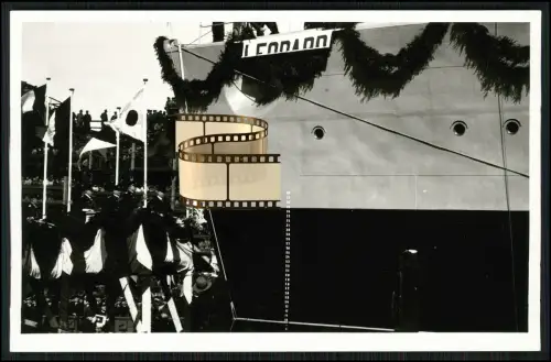 Foto AK - Leopard Torpedoboot - Stapellauf 1928 in Wilhelmshaven - Reichsmarine