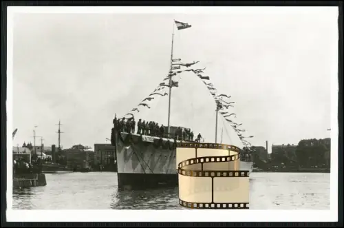 Foto AK - Albatros Torpedoboot - Stapellauf 1927 in Wilhelmshaven - Reichsmarine