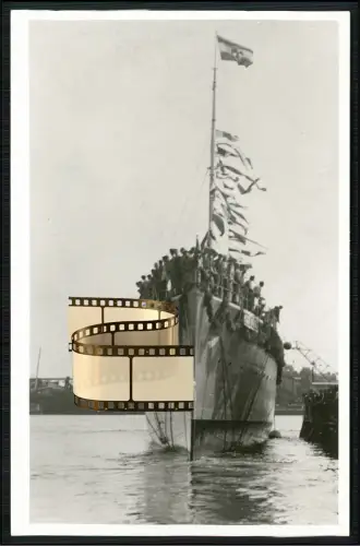 Foto AK - Seeadler Torpedoboot - Stapellauf 1926 in Wilhelmshaven - Reichsmarine