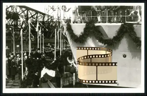 Foto AK - Kondor Torpedoboot - Stapellauf 1926 in Wilhelmshaven - Reichsmarine