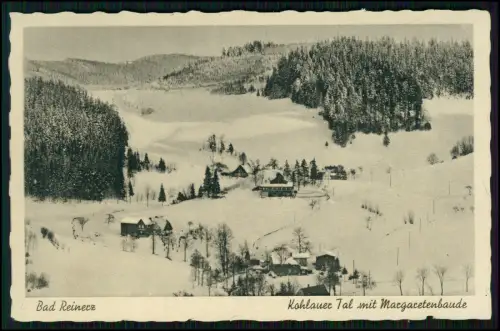 AK - Kohlauer Tal mit Margaretenbaude -Bad Reinerz Duszniki-Zdrój 1943 gelaufen