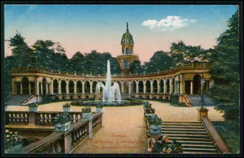 AK - Breslau Wrocław - Liebichshöhe Wzgórze Partyzantów Partisanenhügel