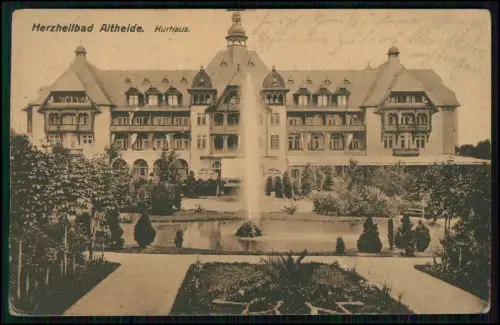 AK- Kurhaus Wielka Pieniawa Bad Altheide Polanica-Zdrój Schlesien 1920 gelaufen