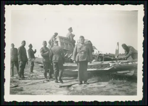 2x Foto - Soldaten Wehrmacht - Flugzeug Aircraft Bruch