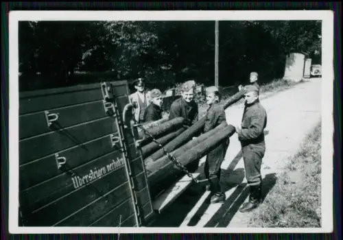 4x Foto - Soldaten Wehrmacht - Leitungsbau Fernmeldetruppe Fernsprech Feldkabel