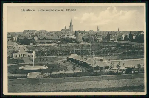 AK - Hamborn Duisburg - Schwimmbassin Schwimmbecken im Stadion 1926 gelaufen