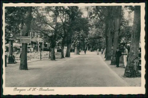 AK - die Straße Breelaan in Bergen - Nordholland, Niederlande - um 1940