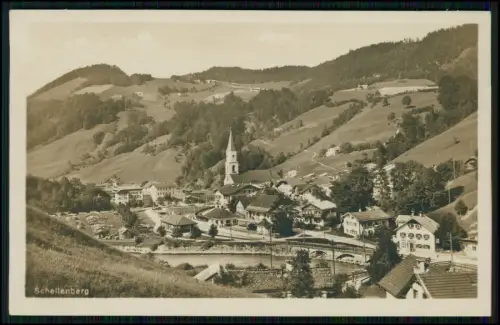 Foto AK - Marktschellenberg im Berchtesgadener Land Ort mit Kirche 1927 gelaufen