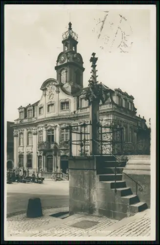 3x Foto AK - Schwäbisch Hall - Rathaus Marktplatz Kirche u.a. - 1936 gelaufen