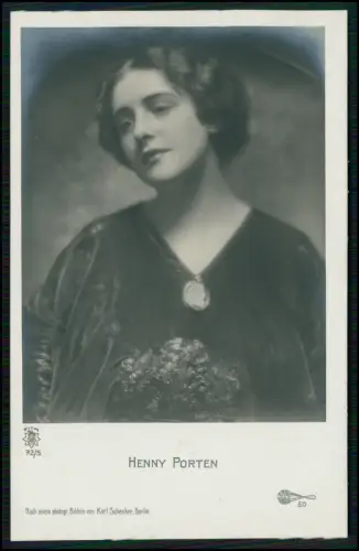 AK- Portrait Henny Porten 1890–1960 Schauspielerin Filmproduzentin Stummfilmstar