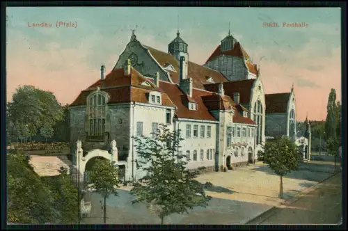 4x alte AK - Ansichten Landau in der Pfalz - alle 1917 Feldpost gelaufen